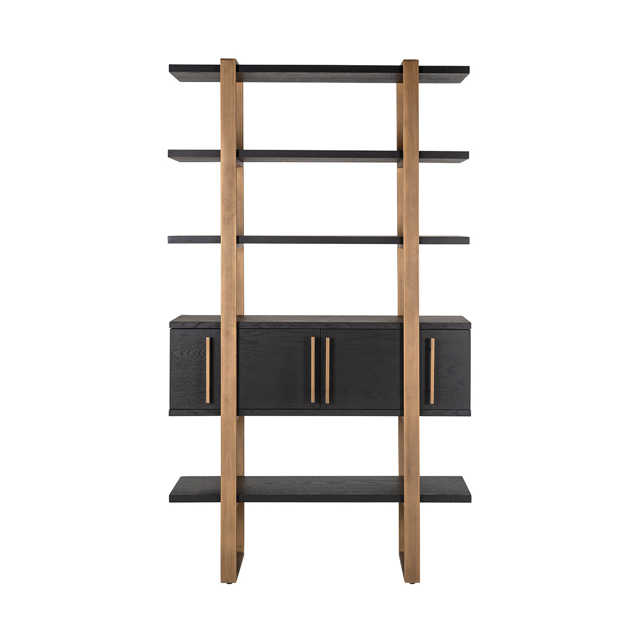 Display cabinet Cambon 4-doors 4-shelves (Dark coffee)- Richmond Interiors