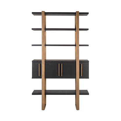 Display cabinet Cambon 4-doors 4-shelves (Dark coffee)- Richmond Interiors