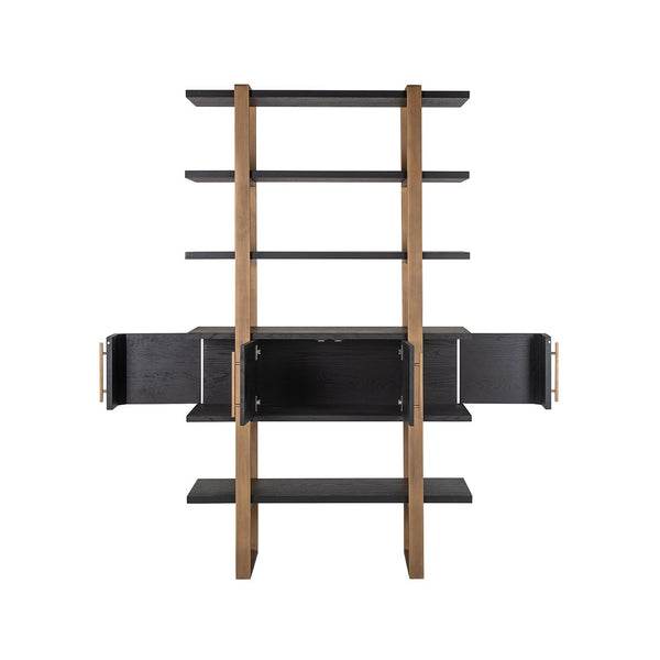 Display Cabinet Cambon 4 – Doors 4 – Shelves (dark Coffee) – Richmond Interiors