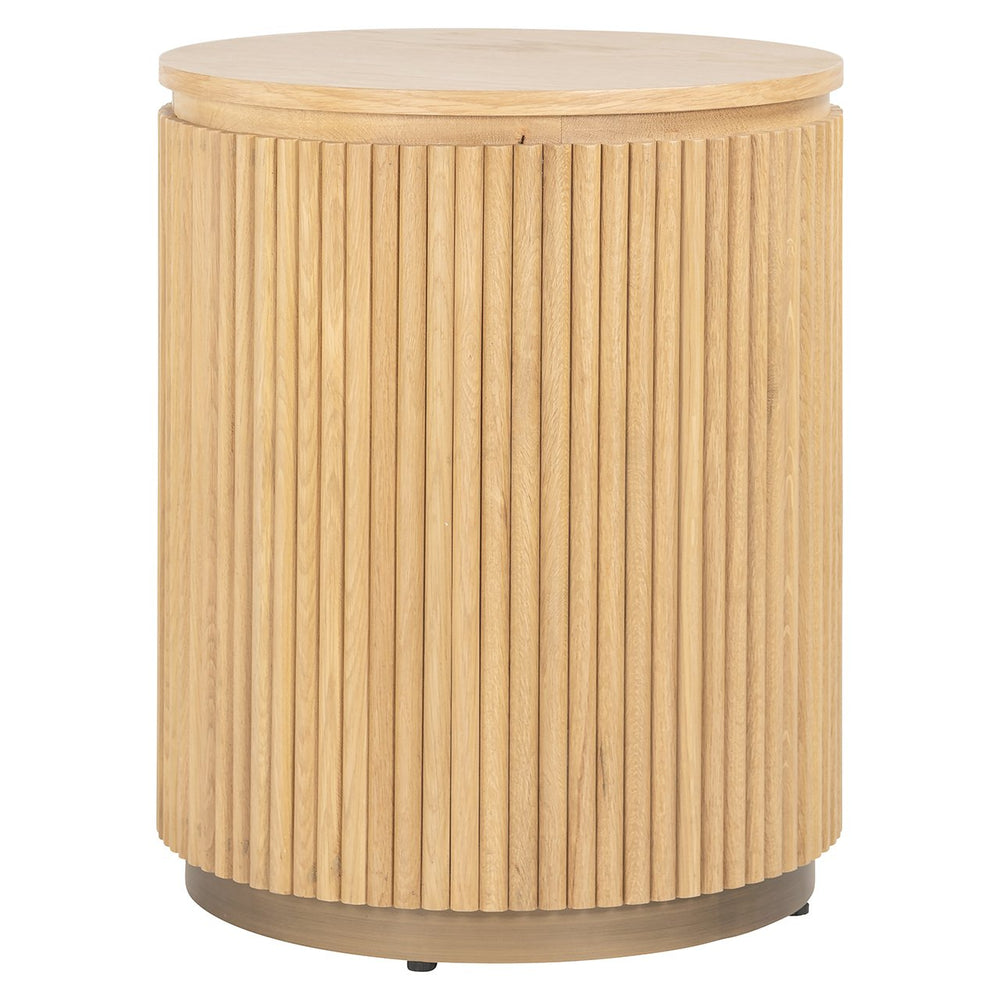 End table Belfort 50Ø (Natural oak)