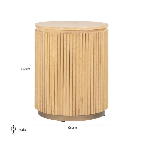 End Table Belfort 50Ø (natural Oak) – Richmond Interiors