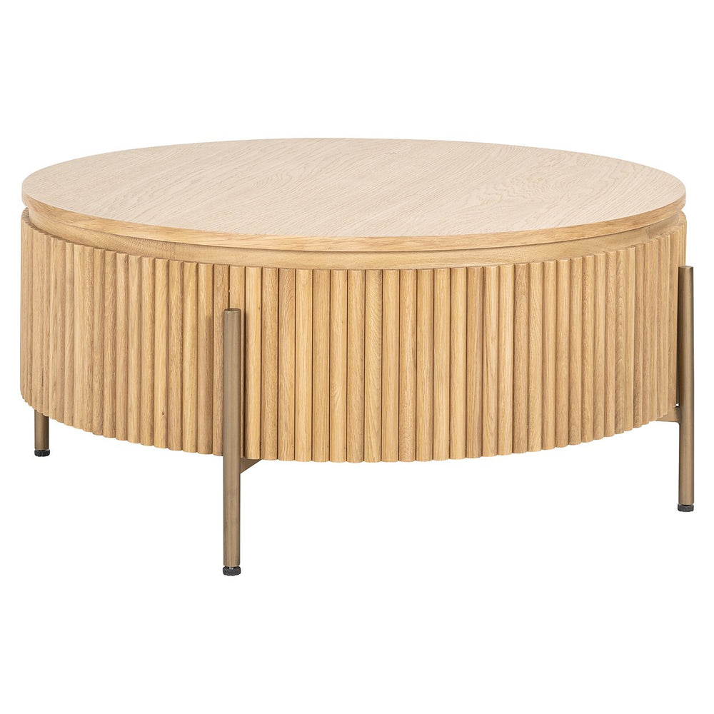Coffee table Belfort 85Ø (Natural oak)