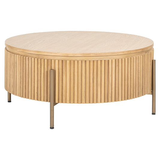 Coffee table Belfort 85Ø (Natural oak)