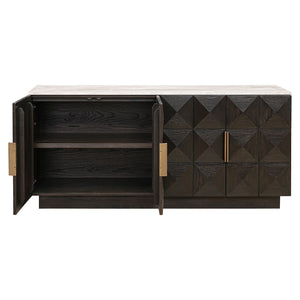Sideboard Claremont 4 – Doors (brown) – Richmond Interiors – Ex Display Immediately Available From Our Buzzards Valley Showroom