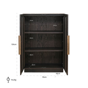 Cabinet Claremont 2 – Doors (brown) – Richmond Interiors – Ex Display Immediately Available From Our Buzzards Valley Showroom