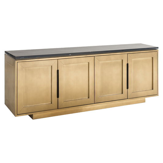 Sideboard Finsbury 4-doors (Black/gold)