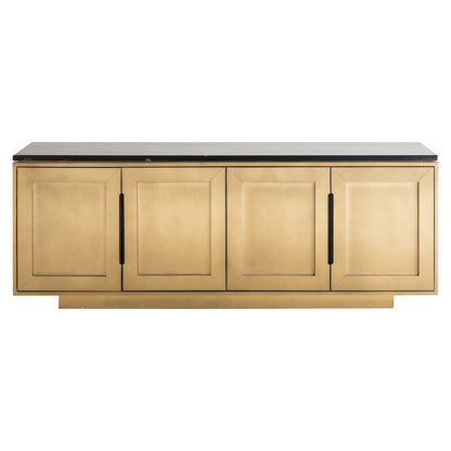 Sideboard Finsbury 4-doors (Black/gold)