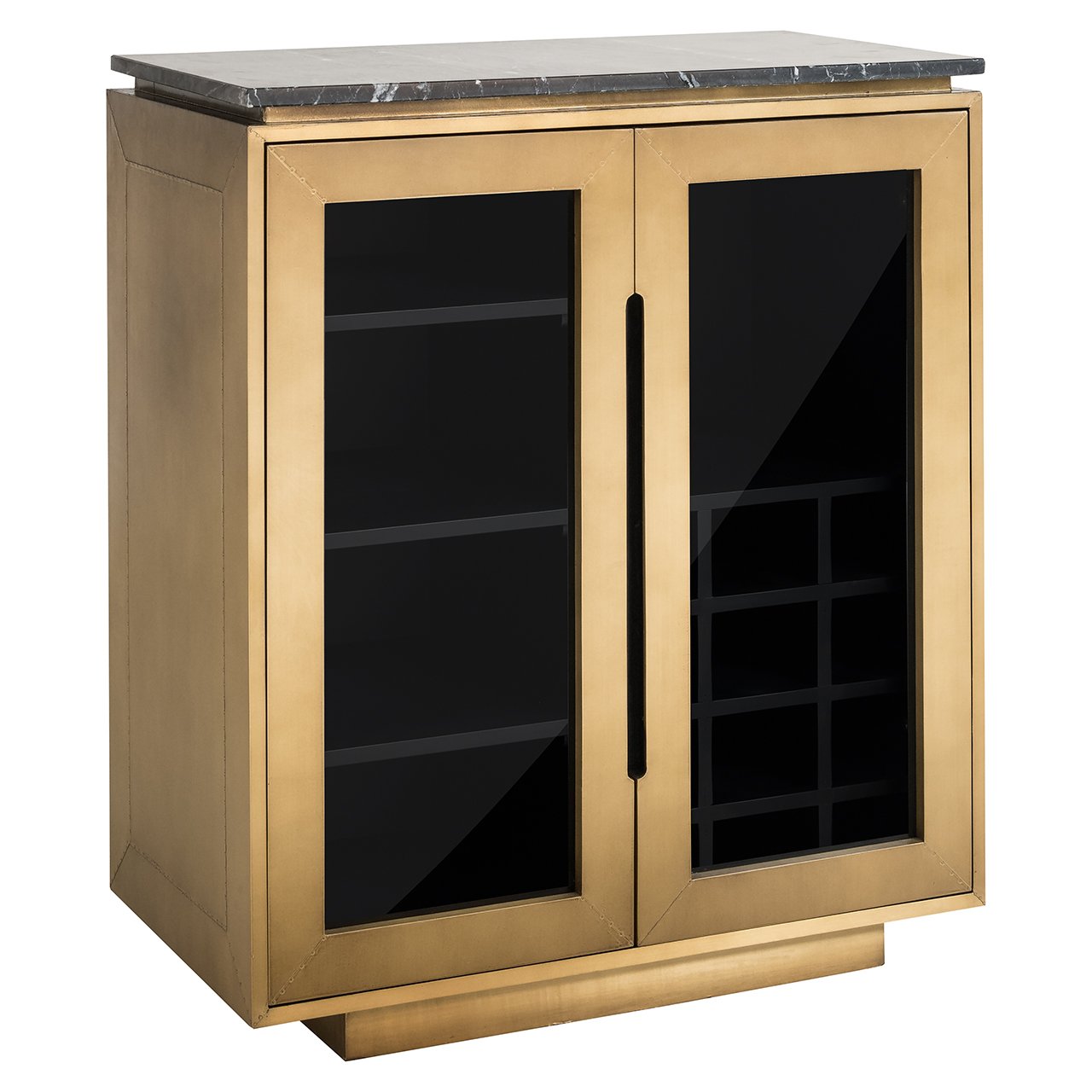 Sideboard Finsbury 2-doors (Black/gold)