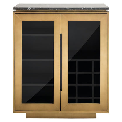 Sideboard Finsbury 2-doors (Black/gold)