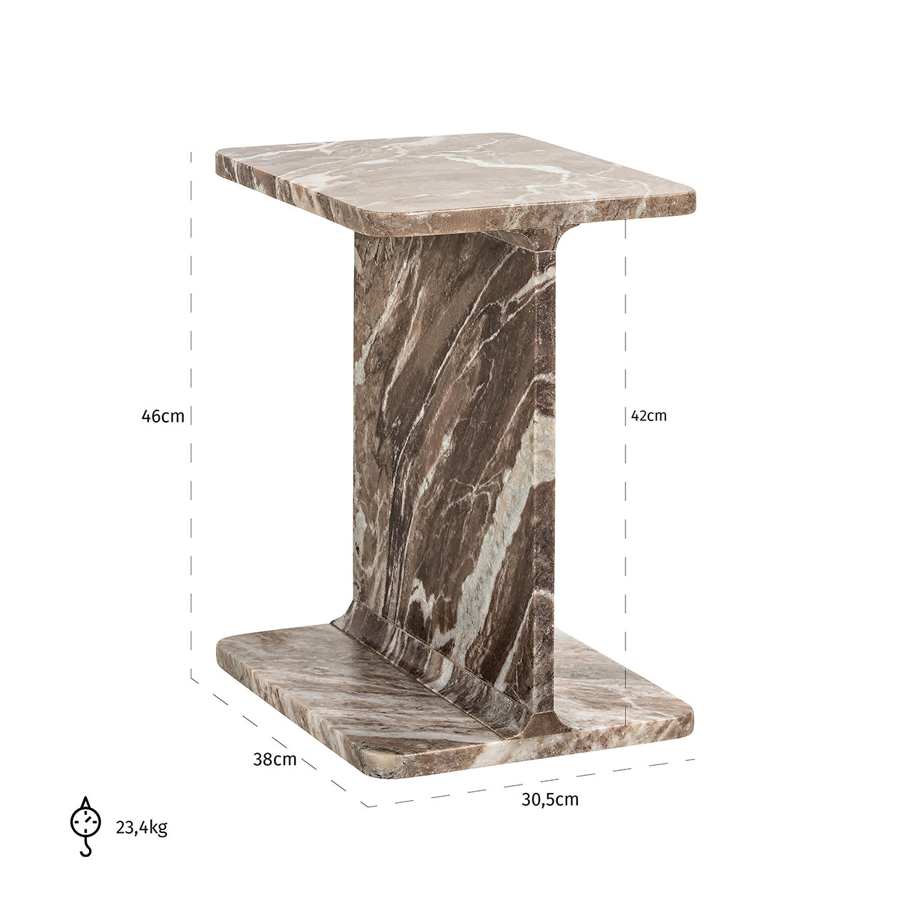 End table Benson (Brown)- Richmond Interiors