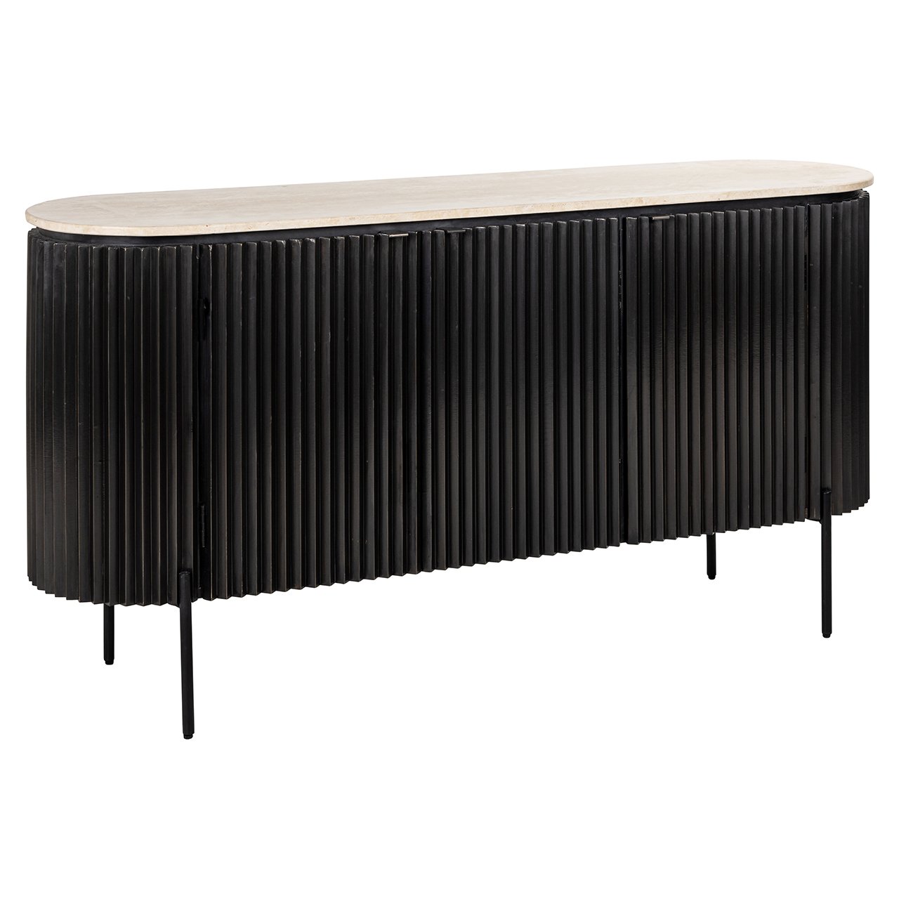 Sideboard Hampton 3-doors (Black)