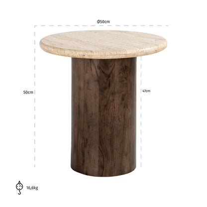 End table Douglas 50Ø (Brown)- Richmond Interiors