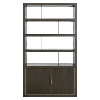 Display cabinet Rivertree 3-shelves 2-doors (Brown)- Richmond Interiors