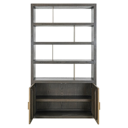 Display cabinet Rivertree 3-shelves 2-doors (Brown)- Richmond Interiors