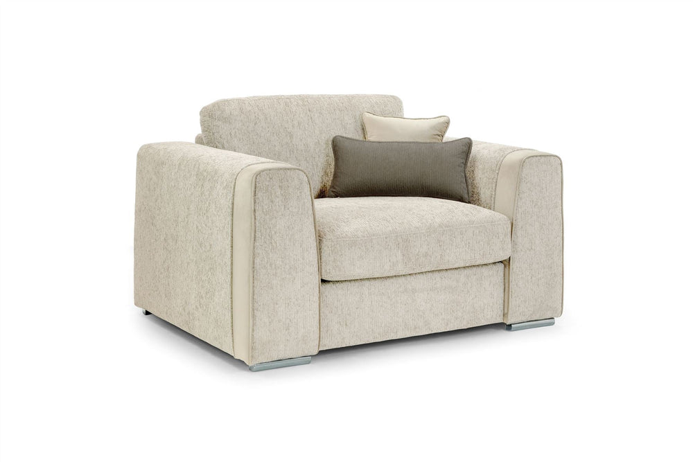 Naples Sofa Beige Armchair - Xshowhome