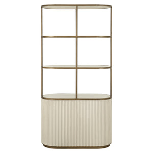 Display Cabinet Tivoli 2 – Doors 3 Open Shelves (white) – Richmond Interiors – Ex Display Immediately Available in Our Buzzards Valley Showroom