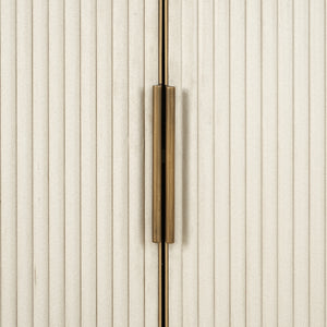 Display Cabinet Tivoli 2 – Doors 3 Open Shelves (white) – Richmond Interiors – Ex Display Immediately Available in Our Buzzards Valley Showroom