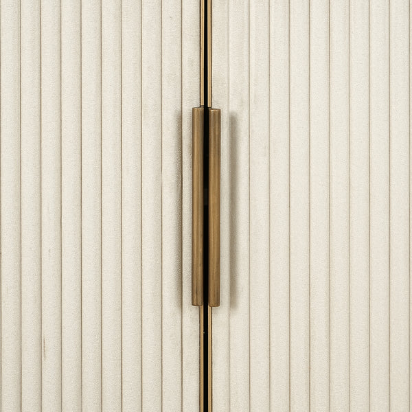 Display Cabinet Tivoli 2 – Doors 3 Open Shelves (white) – Richmond Interiors – Ex Display Immediately Available in Our Buzzards Valley Showroom