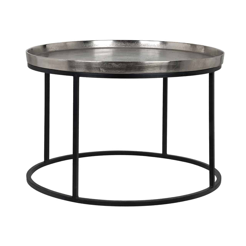 Coffee table Lyam 70Ø (Silver)