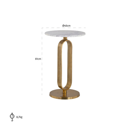 End table Celine (Brushed Gold)- Richmond Interiors
