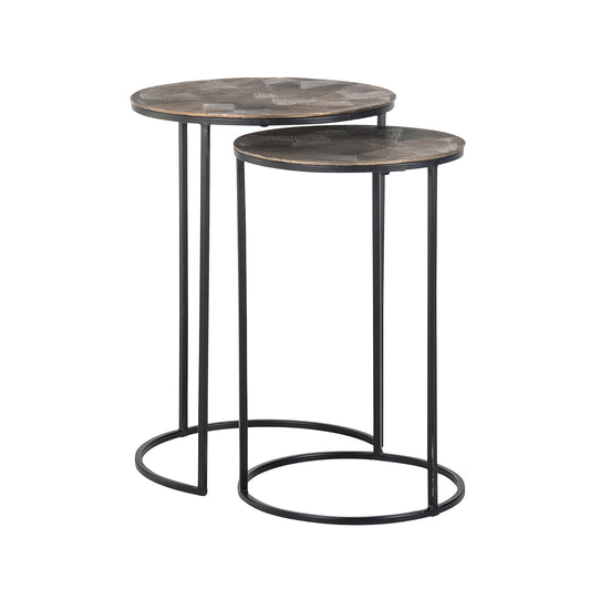 End table Tulum set of 2 (Brushed Gold)