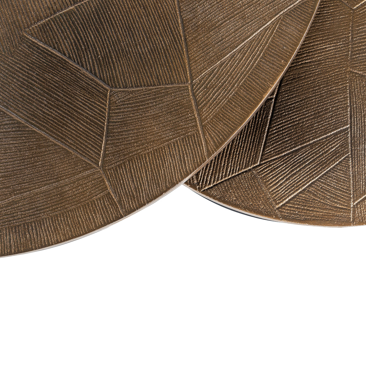 Coffee table Tulum set of 2 (Brushed Gold)- Richmond Interiors