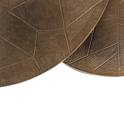 Coffee table Tulum set of 2 (Brushed Gold)- Richmond Interiors