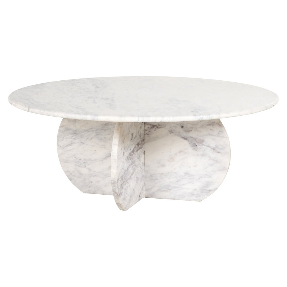 Coffee table Holmes 90Ø (White)