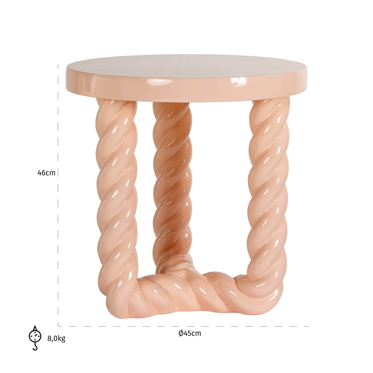 End table Rosly pink- Richmond Interiors