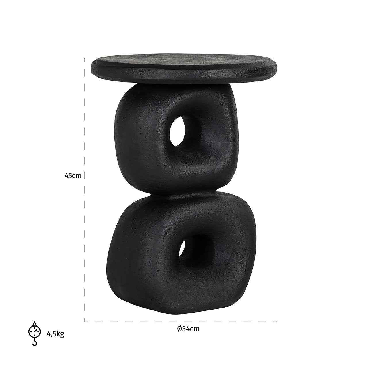 End table Everlee (Black)- Richmond Interiors