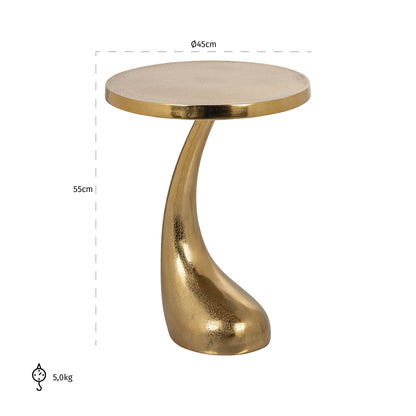 End table Dolphin (Gold)- Richmond Interiors