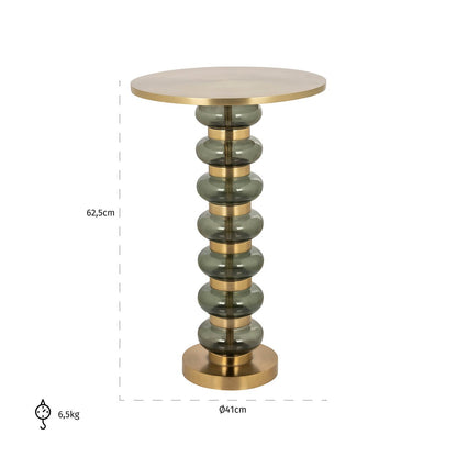 End table Bowiene green (Brushed Gold)- Richmond Interiors