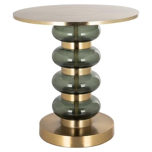 End table Dalina green (Brushed Gold)