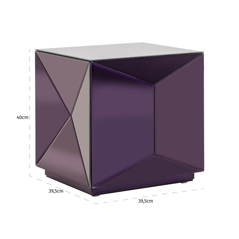 End table Shifra purple