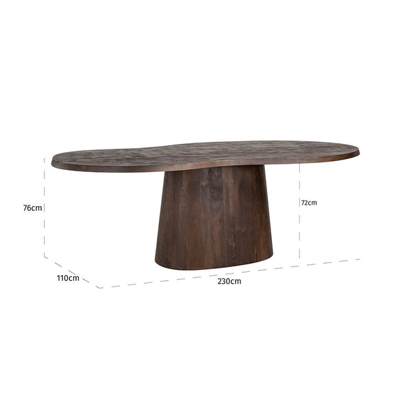 Dining Table Odile 230 (dark Brown) – Richmond Interiors