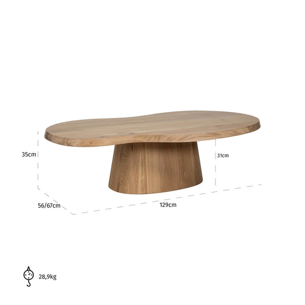 Coffee table Riva natural oak