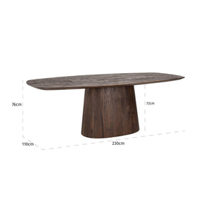 Dining table Alix dark brown 230