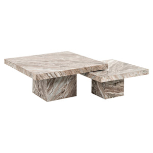 Coffee table Rashford Blush beige (Set of 2)