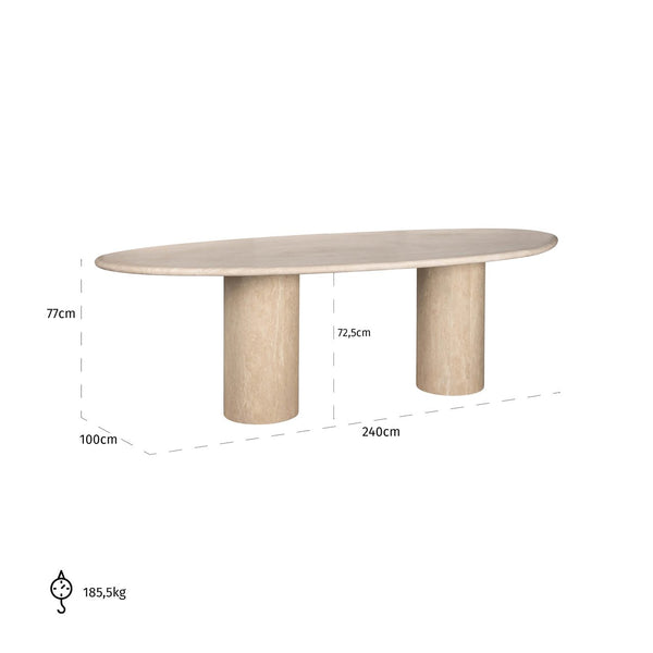 Dining table Alexander Jones beige (Renaissance)