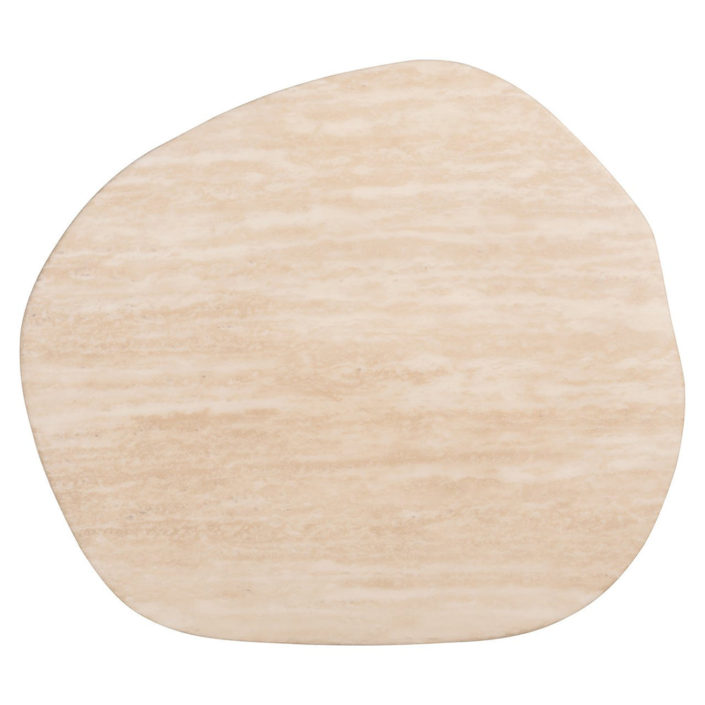 End table Fictus faux travertine (Beige)