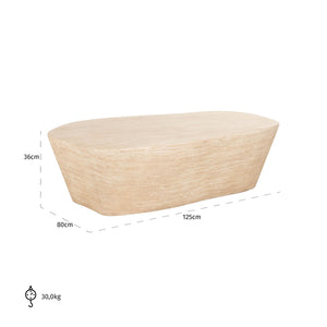 Coffee table Fictus beige 125