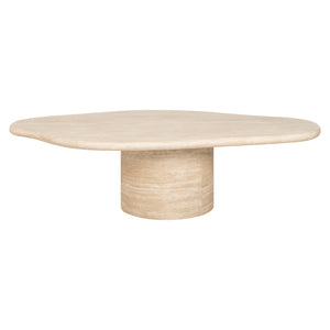 Coffee Table Fictus 130 Faux Travertine (beige) – Richmond Interiors