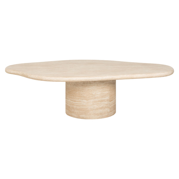 Coffee Table Fictus 130 Faux Travertine (beige) – Richmond Interiors