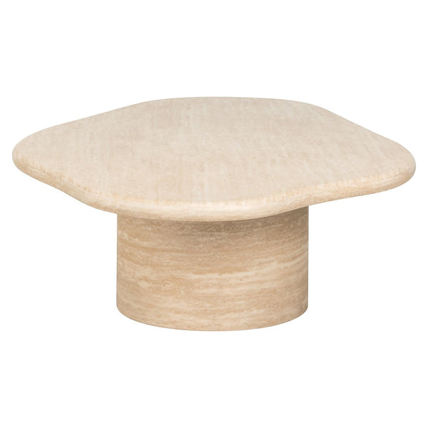 Coffee Table Fictus 130 Faux Travertine (beige) – Richmond Interiors