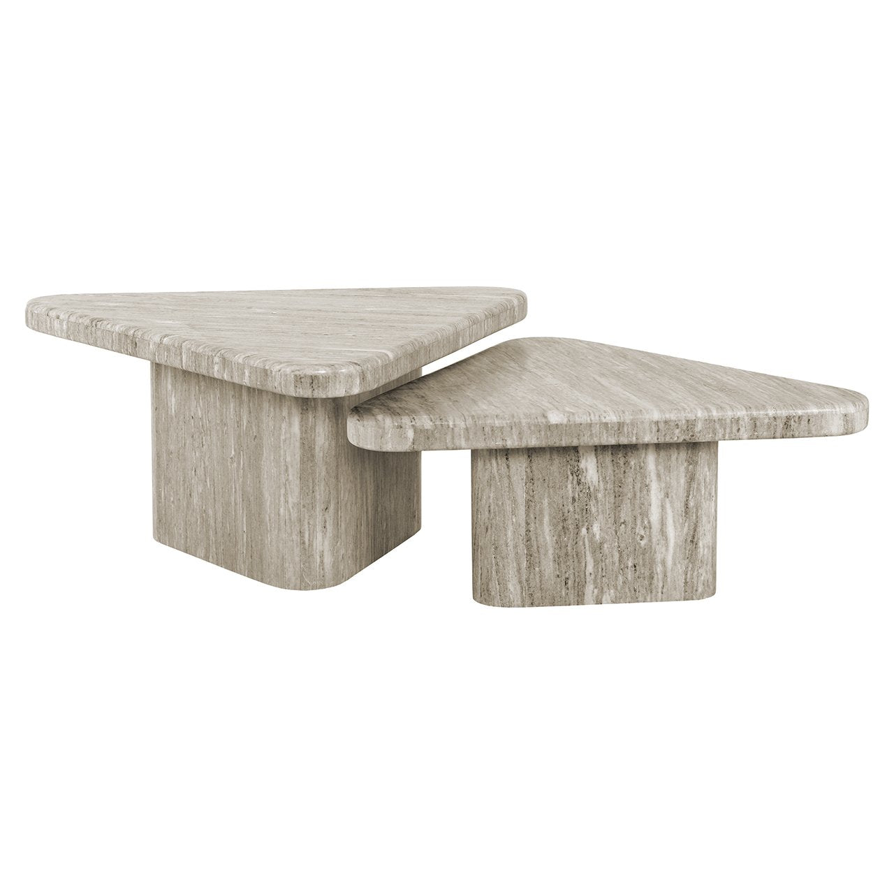 Coffee table Dwayne set of 2 (White)- Richmond Interiors