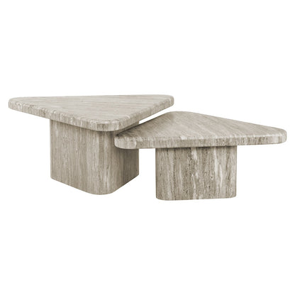 Coffee table Dwayne set of 2 (White)- Richmond Interiors