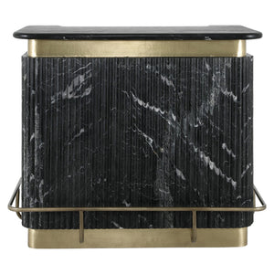 Bar Bombay (black/gold) – Richmond Interiors – Ex Display Immediately Available From Our Broadway Showroom