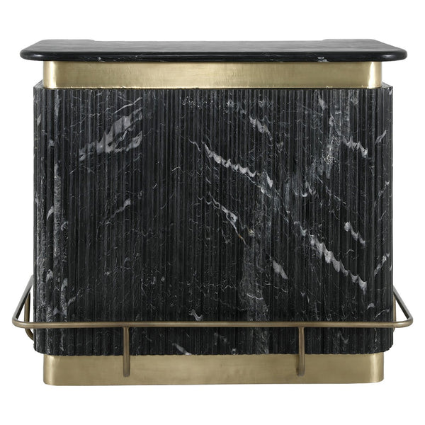 Bar Bombay (black/gold) – Richmond Interiors – Ex Display Immediately Available From Our Broadway Showroom