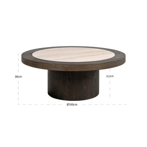 Coffee table Nando brown