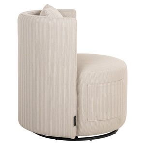 Outdoor dining chair Marlin beige swivel